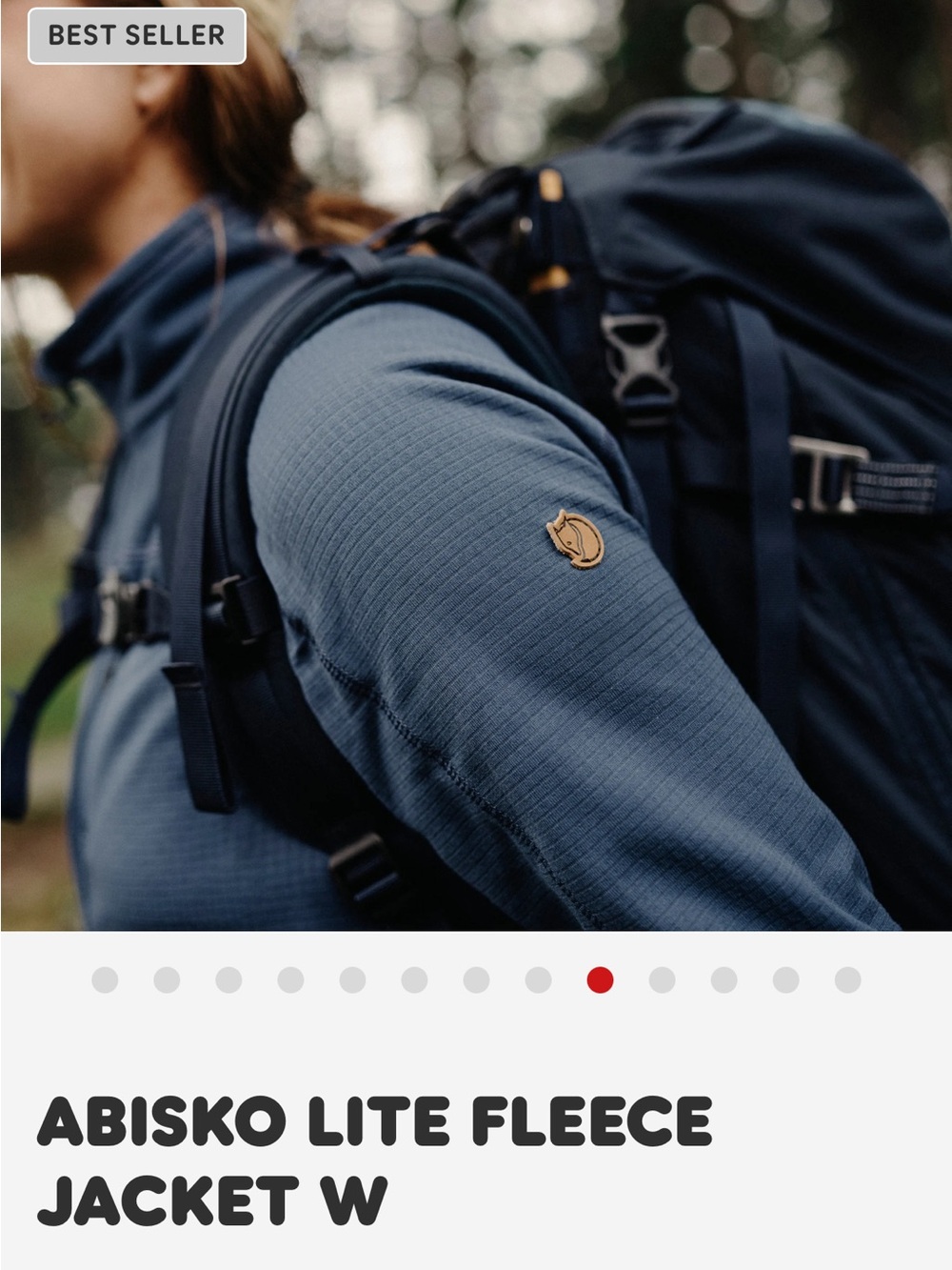 FjallRaven Abisko Lite Fleece Jacket W Large in Dark Navy - FjallRaven Jacket L - Picture 10 of 16